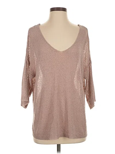 Pre-owned Wishlist Pullover Sweater In Tan