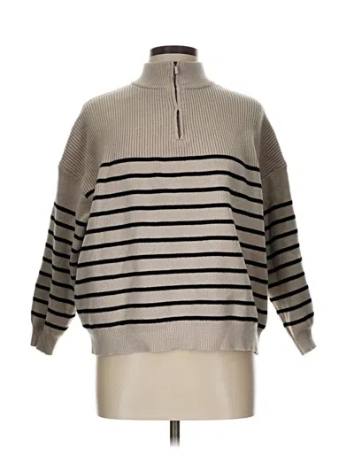 Pre-owned Wishlist Pullover Sweater In Tan