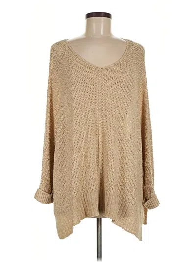 Pre-owned Wishlist Pullover Sweater In Tan