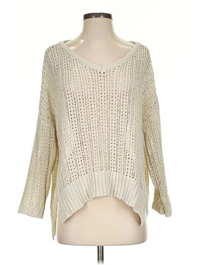 Pre-owned Wishlist Pullover Sweater In White