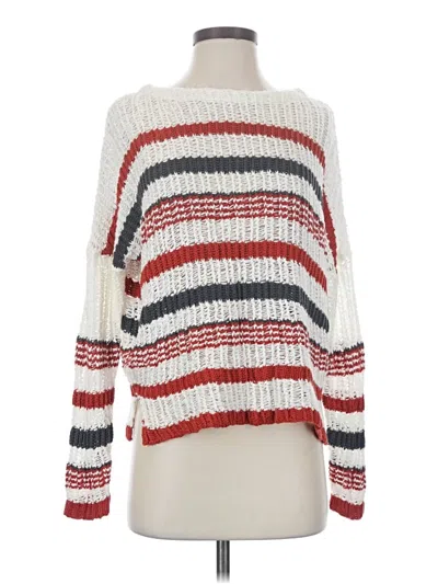 Pre-owned Wishlist Pullover Sweater In White