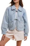 Wishlist Quilted Denim Jacket In Blue
