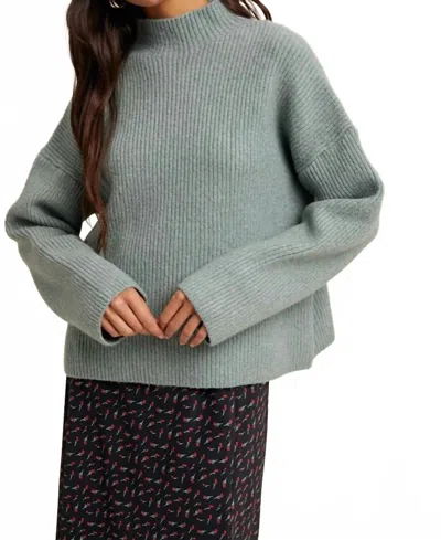 Wishlist Reggie Sweater In Pistachio In Animal Print
