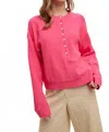 Wishlist Rhea Pullover Sweater In Magenta In Pink