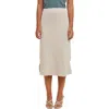 Wishlist Rib Knit Midi Skirt In Neutral
