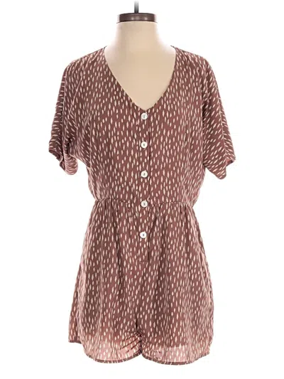 Pre-owned Wishlist Romper In Brown