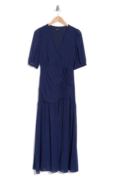 Wishlist Ruched Maxi Dress In Navy