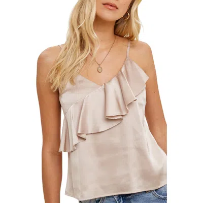 Wishlist Ruffle Satin Cami In Multi