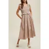 Wishlist Ruffle Tank Midi Dress