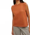 Wishlist Ruthie Sweater Vest In Burnt Orange In Orange