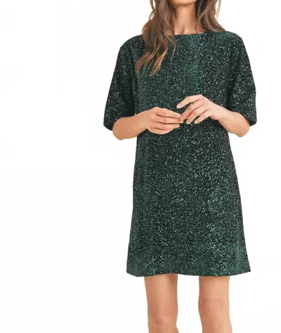 Wishlist Sabrina Sequin Mini Dress In Green
