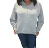 Wishlist Scuba Half-zip Hooded In Cloud In Grey