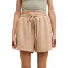 Wishlist Scuba Knit Shorts In Brown