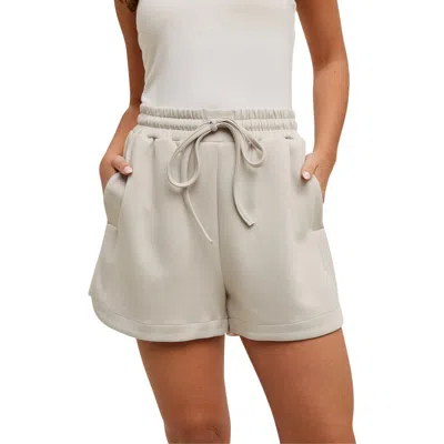 Wishlist Scuba Knit Shorts In Neutral