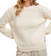 Wishlist Sequin Detail Sweater In Off White In White