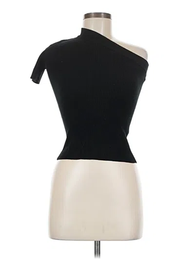 Pre-owned Wishlist Short Sleeve Turtleneck In Black