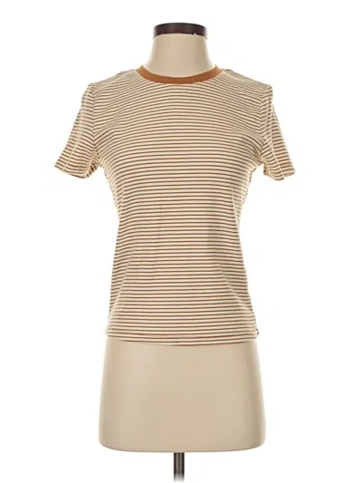 Pre-owned Wishlist Short Sleeve Turtleneck In Brown