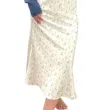 Wishlist Silky Floral Skirt In Cream In White