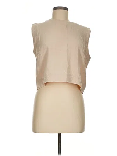 Pre-owned Wishlist Sleeveless Blouse In Tan