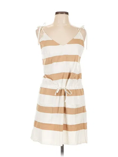 Pre-owned Wishlist Sleeveless Top Tan Sweetheart Neckline Tops In Brown