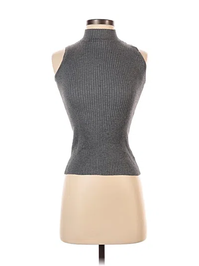 Pre-owned Wishlist Sleeveless Turtleneck In Gray