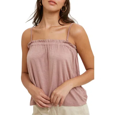 Wishlist Slub Jersey Tank Top In Purple