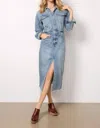 Wishlist Solana Midi Dress In Denim In Blue