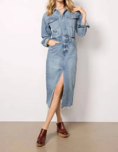 Wishlist Solana Midi Dress In Denim In Blue