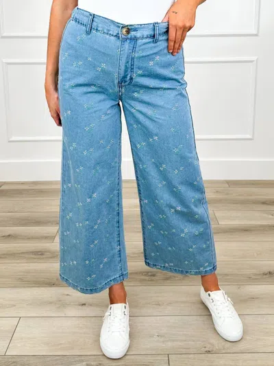 Wishlist Spring Love High-rise Cotton Cropped Jeans In Medium Wash Denim In Blue