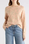 Wishlist Star Jacquard Sweater In Pink
