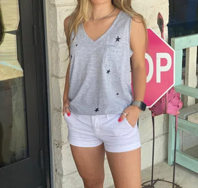 Wishlist Star Tank Top In Heather Grey In Gray