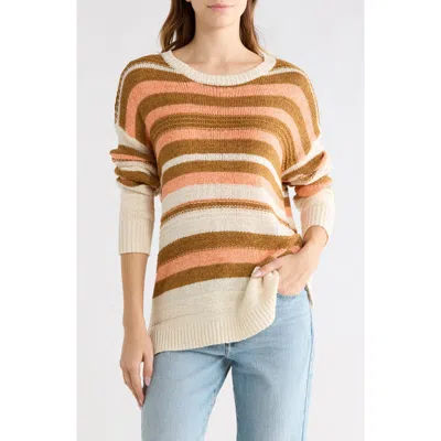 Wishlist Stripe Crewneck Sweater In Multi