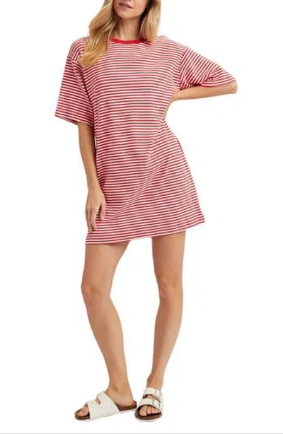 Wishlist Stripe T-shirt Dress In Pink