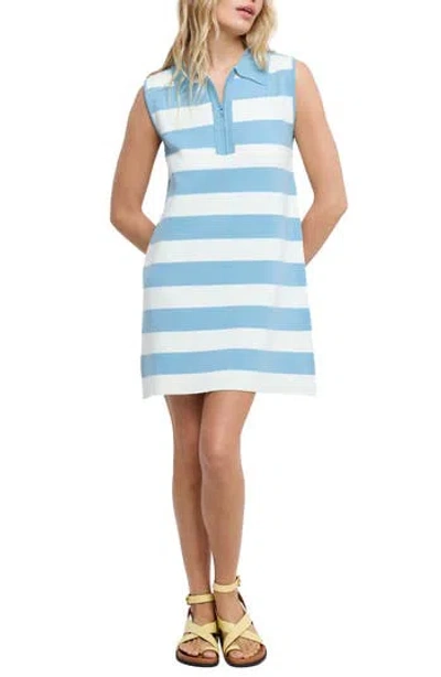 Wishlist Stripe Zip Polo Dress In Multi