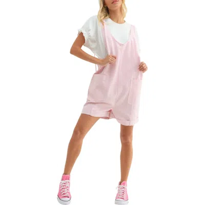 Wishlist Striped Romper In Pink