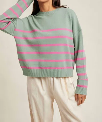 Wishlist Summer's End Sweater In Dark Sage In Green
