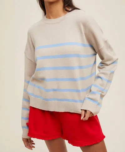Wishlist Summer's End Sweater In Stone In Neutral