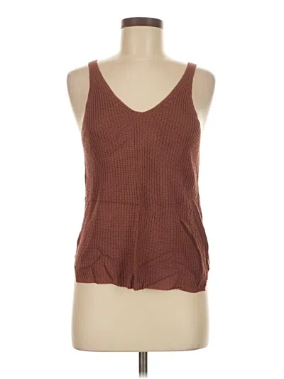 Pre-owned Wishlist Sweater Vest In Brown