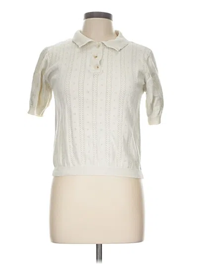 Pre-owned Wishlist Sweater Vest In Ivory