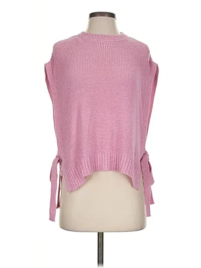 Pre-owned Wishlist Sweater Vest In Pink