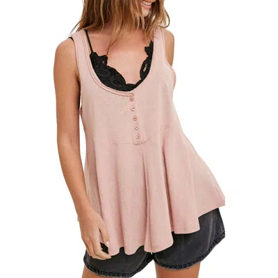 Wishlist Swing Knit Tank In Neutral