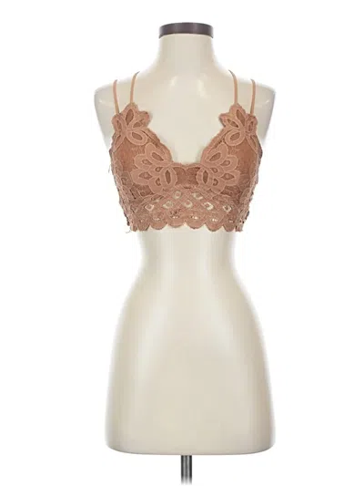 Pre-owned Wishlist Tank Top Brown Halter Neckline Tops