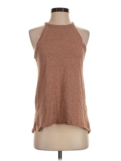 Pre-owned Wishlist Tank Top Brown Halter Neckline Tops