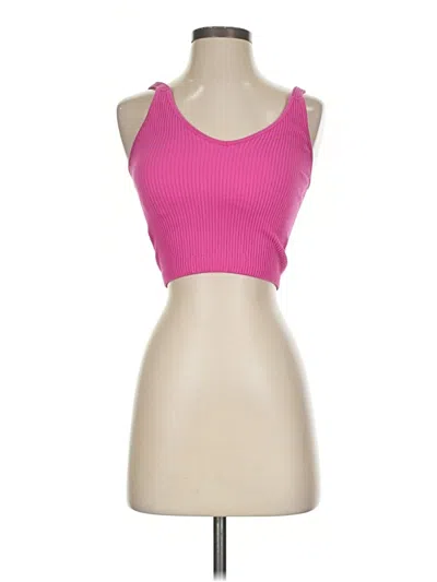 Pre-owned Wishlist Tank Top Pink Strapless Neckline Tops