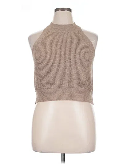 Pre-owned Wishlist Tank Top Tan Halter Neckline Tops