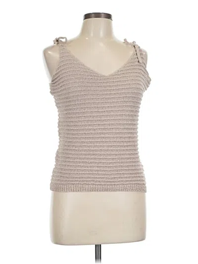 Pre-owned Wishlist Tank Top Tan Strapless Neckline Tops