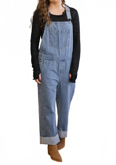 Wishlist Taylor Overalls In Denim In Blue