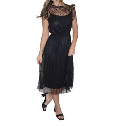 Wishlist The Addison Midi Dress In Black