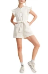 Wishlist Tie Waist Denim Romper