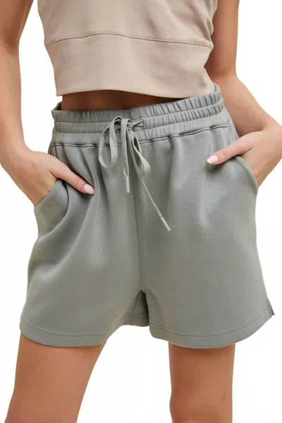 Wishlist Tie Waist Shorts In Mint In Green